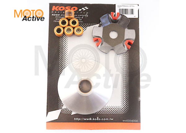 Вариатор передний (тюнинг) Honda DIO AF27 (медно-граф. втулка, ролики латунь) "KOSO"