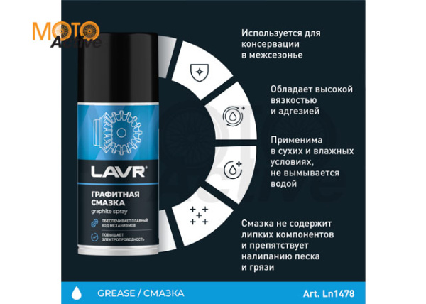 LAVR Графитная смазка, 210 мл