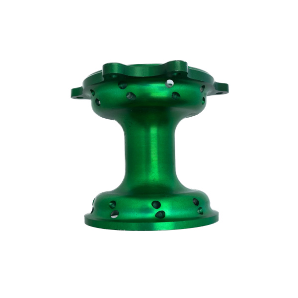 Ступица передняя CNC (R21" d=15mm) зеленая X-TECH