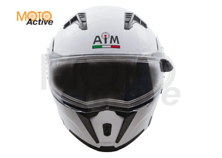 Шлем Снегоходный AiM JK906 White Glossy