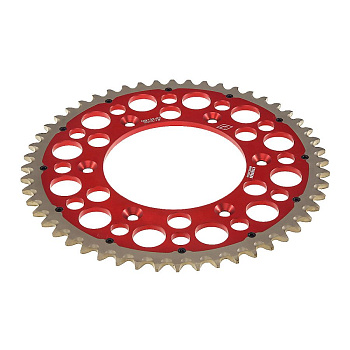 Звезда ведомая биметаллическая KAYO K6,T4,T6 ( JT R210) 520-52 красная NIBBI