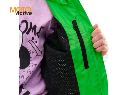 Комплект дождевой (куртка, брюки) EVO FOR TEEN GREEN (мембрана)