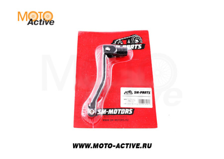 Рычаг переключения передач алюминиевый SM-PARTS черный