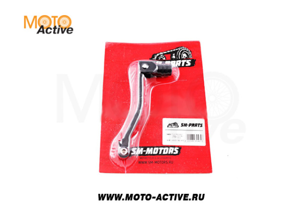Рычаг переключения передач алюминиевый SM-PARTS черный