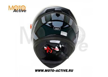 Шлем (интеграл) Ataki JK316 Route, черный/серый глянцевый