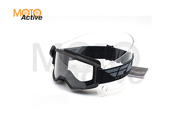 Очки для мотокросса FLY RACING FOCUS (2019) чёрные, прозрачные