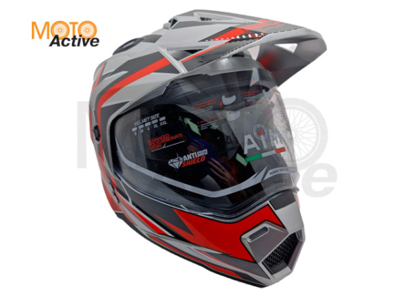 Шлем AiM JK802S Red/Grey/Black