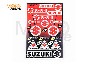 Наклейки (набор) спонсор SUZUKI (28х43см) (#5987C)