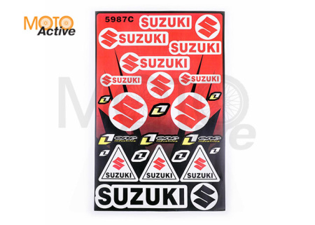 Наклейки (набор) спонсор SUZUKI (28х43см) (#5987C)