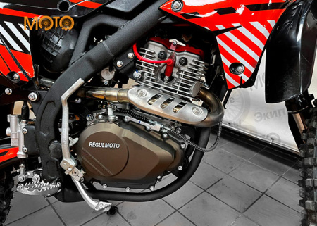 Мотоцикл REGULMOTO ZR 300 PR 4 valves 6 Gear (балансир, с ПТС)) черный-оранжевый
