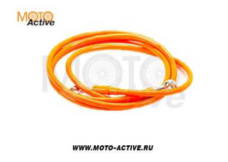 Шланг гидравлический тормозной (армированный) L=2000 d=10мм оранжевый