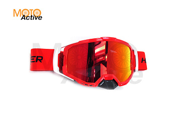 Очки Мотокросс HIZER #25 (красные)