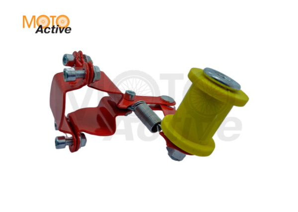 Натяжитель цепи трансмиссии с роликом (универсальный, красный) "XJB"