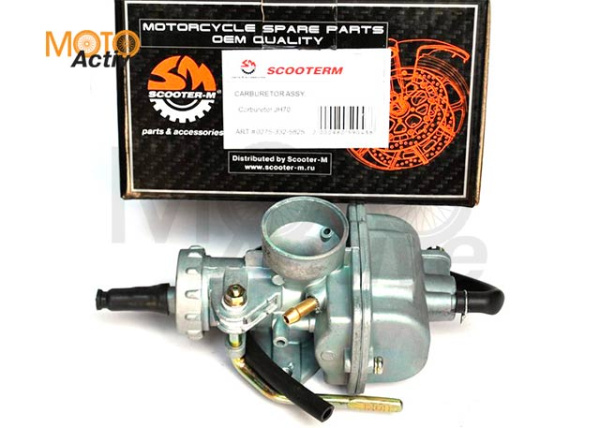 Карбюратор 4T 139FMB мопед 50сс (железн. рычаг заслонки) SCOOTER-M
