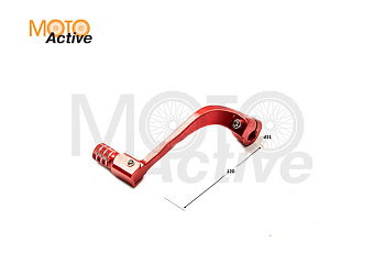 Педаль п/п складная ZS190 CNC красная