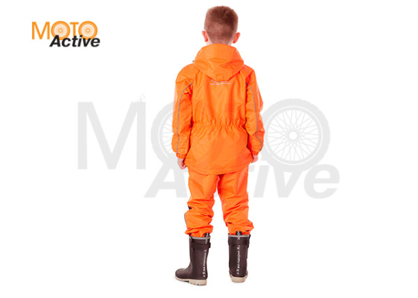 Детский комплект дождевой (куртка, брюки) EVO Kids ORANGE (мембрана)