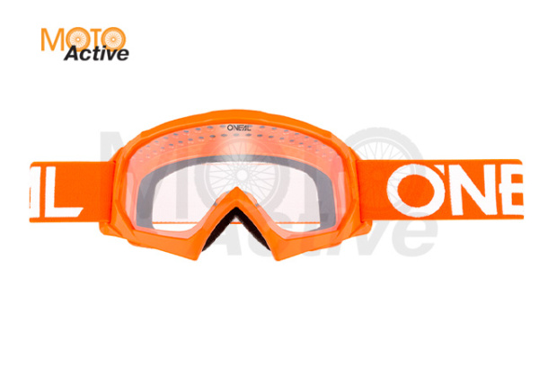 Маска кроссовая O'NEAL B-10 Youth, детская, оранжевый, прозрачные линзы