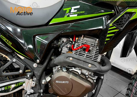Мотоцикл REGULMOTO TE (Tour Enduro) PR, 6 скоростей (черный/оранжевый)