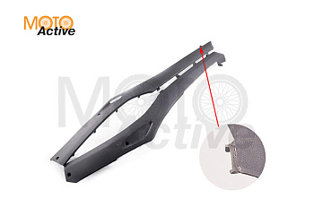 Нижние боковые обтекатели (лыжи) Honda DIO AF27/28 (черный) "KOMATCU"