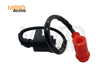 Катушка зажигания со свечным колпачком (2 конт.) питбайк  SM-PARTS