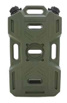 Канистра экспедиционная PRO 10 литров две горловины и заправочный носик (ХАКИ)