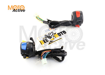 Блоки кнопок руля (пара) Zongshen ZS125J (черные) "BEEZMOTO"