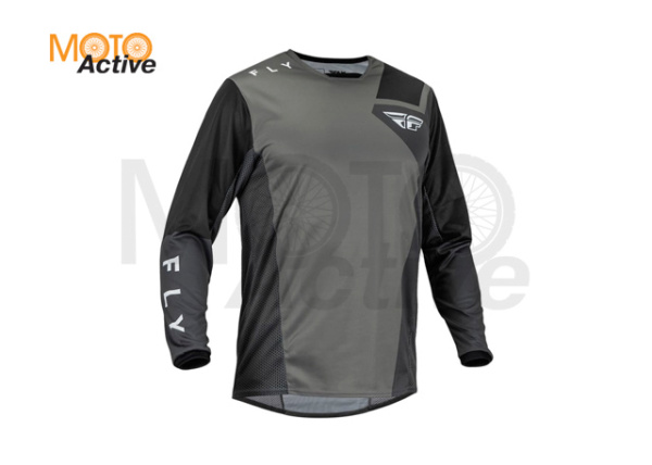 Джерси FLY RACING KINETIC JET, серая/черная
