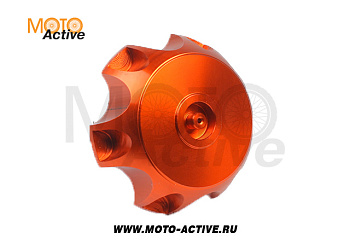 Крышка топливного бака алюминиевая d-48,5 мм SM-PARTS оранжевая