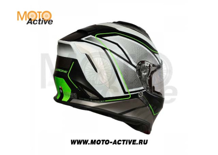 Шлем (интеграл) Origine DINAMO Galaxi, черный/белый матовый