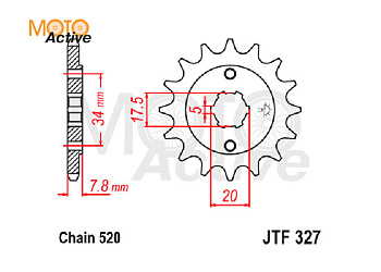 Звезда ведущая JTF327.15(165FML-172FMM)