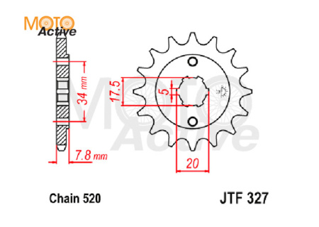 Звезда ведущая JTF327.15(165FML-172FMM)