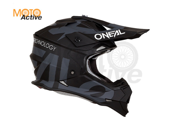 Шлем кроссовый O'NEAL 2Series Slick, черный/серый