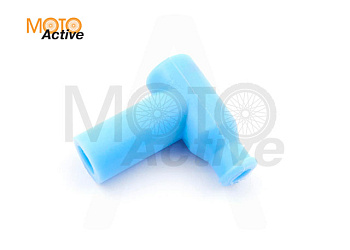 Насвечник мото (тюнинг) 90*, Т- образный (голубой) "NJK"