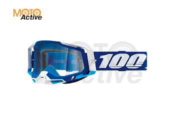 Очки 100% Racecraft 2 Goggle Blue / Clear Lens (синие)