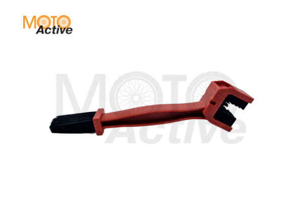 Щётка для чистки цепи и звезд мотоцикла (красный) "BEEZMOTO"
