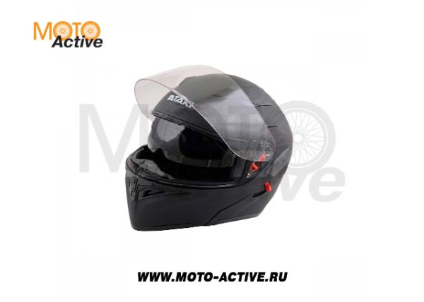 Шлем (модуляр) Ataki JK902 Solid, черный матовый