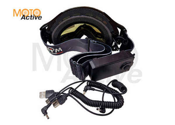 Очки снегоходные с магнитной линзой и подогревом AiM (PRO) 31-104 Accu Heated Black Glossy