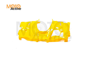 Пластик основной задний ATV WILD TRACK X желтый (с поворотниками, стопсигналами)