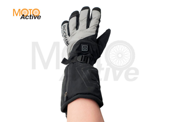 Перчатки зимние (с подогревом) Rockbros S304 Gray/Black