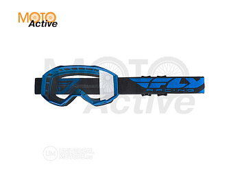 Очки для мотокросса FLY RACING FOCUS (2019) синие, прозрачные