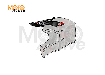 Козырёк для шлема AIROH WRAAP ALIEN RED MATT